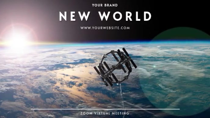 ZOOM VIRTUAL BACKGROUND | SPACESHIP VIDEO Voorlegging (16:9) template